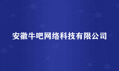 安徽牛吧網(wǎng)絡(luò)科技 引領(lǐng)創(chuàng)新，賦能網(wǎng)絡(luò)投資管理及咨詢服務(wù)